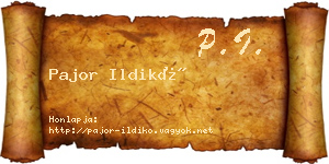 Pajor Ildikó névjegykártya