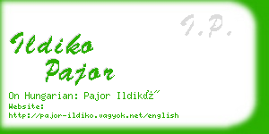 ildiko pajor business card